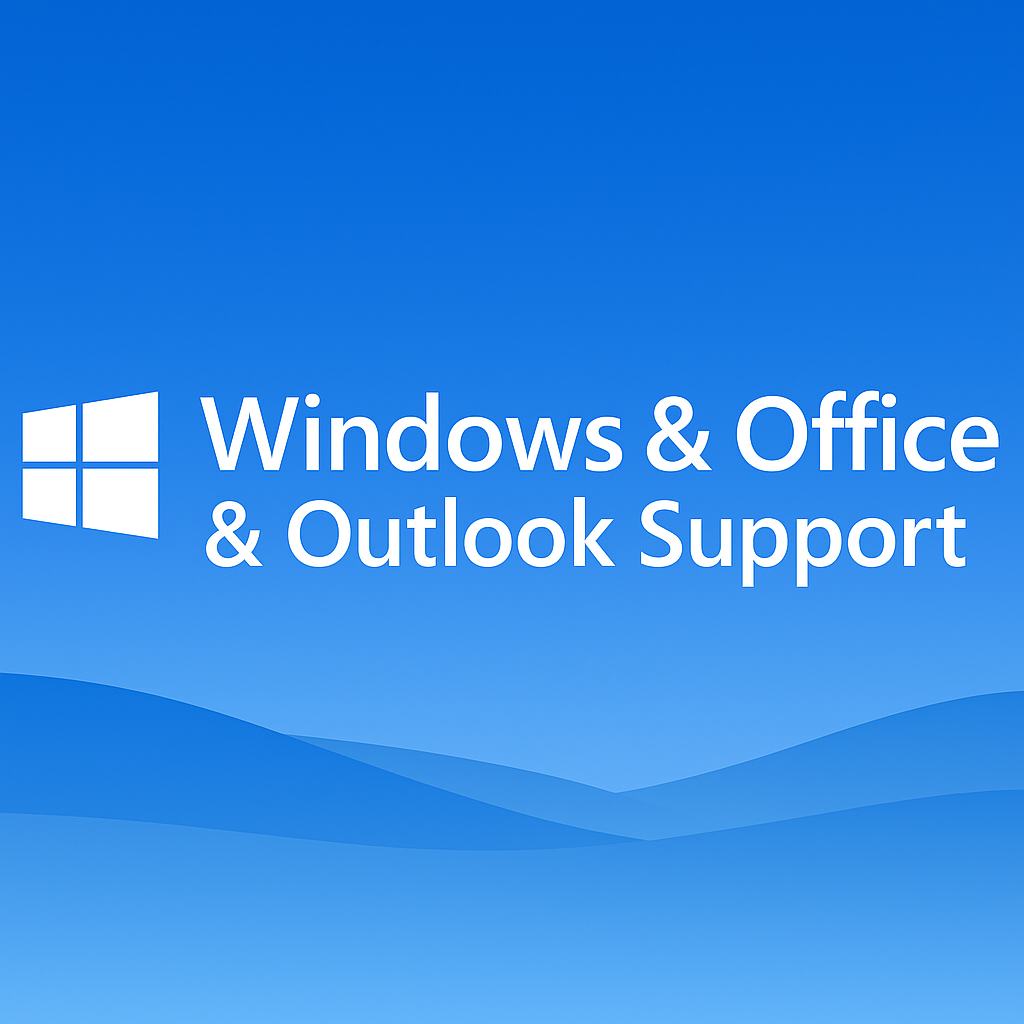 Windows & Office & Outlook Support Banner